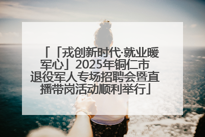 「戎创新时代·就业暖军心」2025年铜仁市退役军人专场招聘会暨直播带岗活动顺利举行