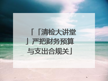 「清检大讲堂」严把财务预算与支出合规关