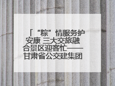 “粽”情服务护安康 三大交旅融合景区迎客忙——甘肃省公交建集团全力做好端午假期景区运营工作