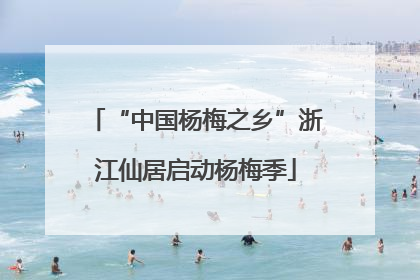 “中国杨梅之乡”浙江仙居启动杨梅季