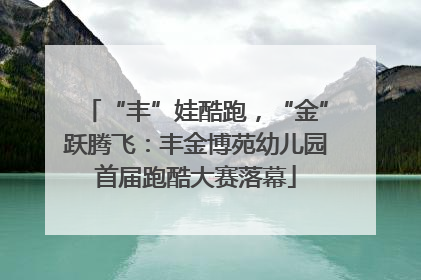 “丰”娃酷跑，“金”跃腾飞：丰金博苑幼儿园首届跑酷大赛落幕
