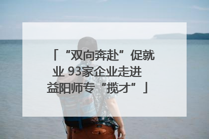 “双向奔赴”促就业 93家企业走进益阳师专“揽才”
