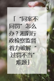 “同案不同罚”怎么办？湘阴行政检察监督着力破解“过罚不当”难题