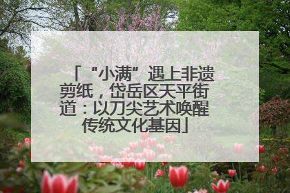 “小满”遇上非遗剪纸，岱岳区天平街道：以刀尖艺术唤醒传统文化基因