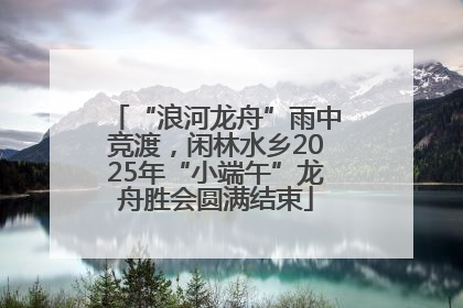 “浪河龙舟”雨中竞渡，闲林水乡2025年“小端午”龙舟胜会圆满结束