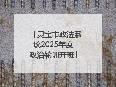 灵宝市政法系统2025年度政治轮训开班