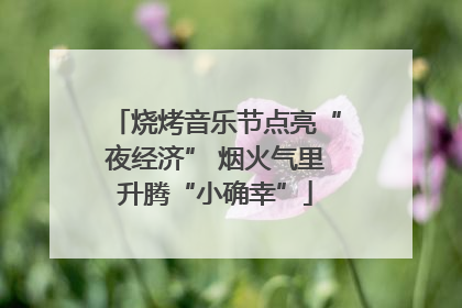 烧烤音乐节点亮“夜经济” 烟火气里升腾“小确幸”