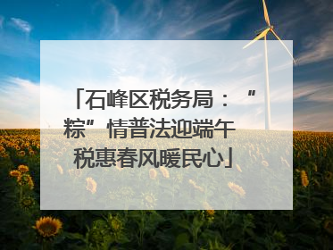 石峰区税务局：“粽”情普法迎端午 税惠春风暖民心