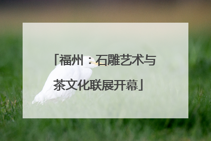 福州：石雕艺术与茶文化联展开幕