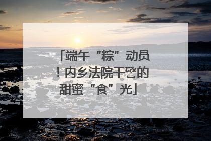 端午“粽”动员！内乡法院干警的甜蜜“食”光