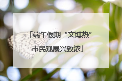 端午假期“文博热” 市民观展兴致浓