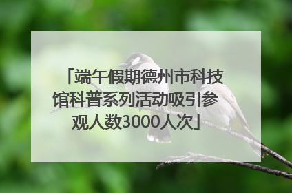 端午假期德州市科技馆科普系列活动吸引参观人数3000人次