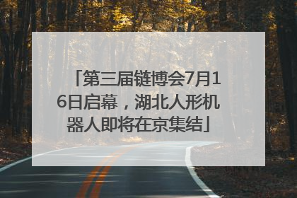 第三届链博会7月16日启幕，湖北人形机器人即将在京集结