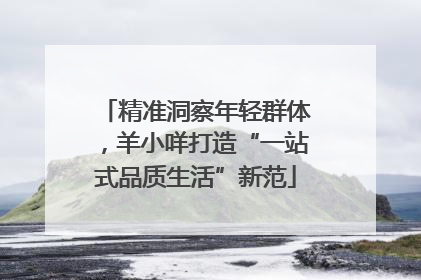 精准洞察年轻群体，羊小咩打造“一站式品质生活”新范