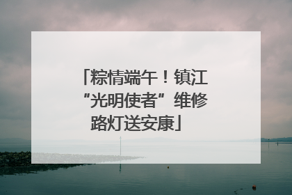 粽情端午！镇江“光明使者”维修路灯送安康
