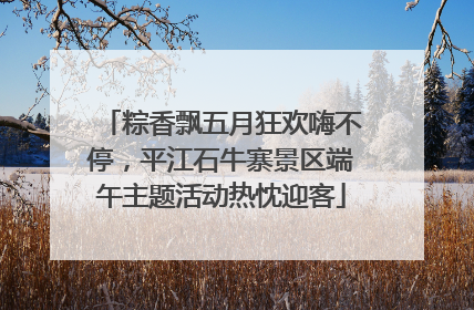 粽香飘五月狂欢嗨不停，平江石牛寨景区端午主题活动热忱迎客