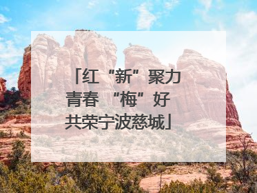 红“新”聚力青春 “梅”好共荣宁波慈城