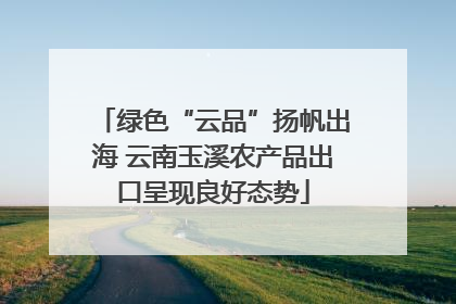 绿色“云品”扬帆出海 云南玉溪农产品出口呈现良好态势