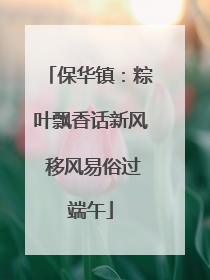 保华镇：粽叶飘香话新风 移风易俗过端午