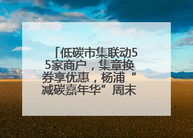 低碳市集联动55家商户，集章换券享优惠，杨浦“减碳嘉年华”周末亮相大学路