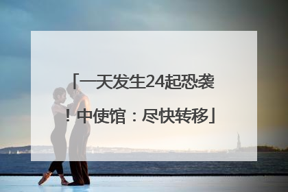一天发生24起恐袭！中使馆：尽快转移