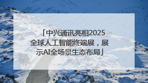 中兴通讯亮相2025全球人工智能终端展，展示AI全场景生态布局