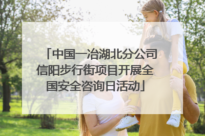中国一冶湖北分公司信阳步行街项目开展全国安全咨询日活动