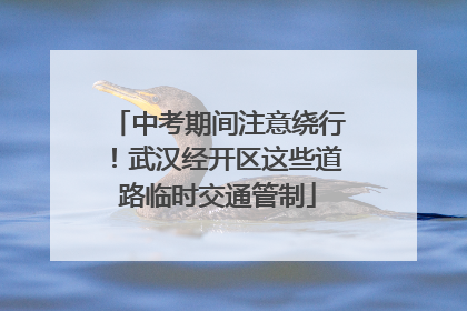 中考期间注意绕行！武汉经开区这些道路临时交通管制