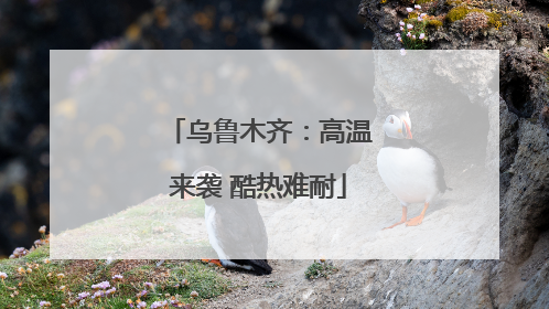 乌鲁木齐：高温来袭 酷热难耐