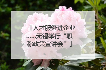 人才服务进企业……无锡举行“职称政策宣讲会”