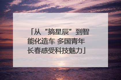 从“摘星辰”到智能化造车 多国青年长春感受科技魅力