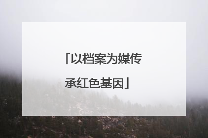 以档案为媒传承红色基因
