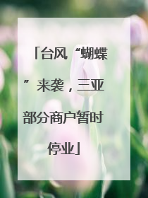 台风“蝴蝶”来袭，三亚部分商户暂时停业