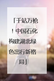 千站万枪！中国石化构建湖北绿色出行新格局