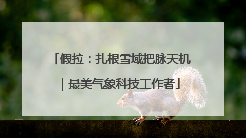 假拉：扎根雪域把脉天机｜最美气象科技工作者
