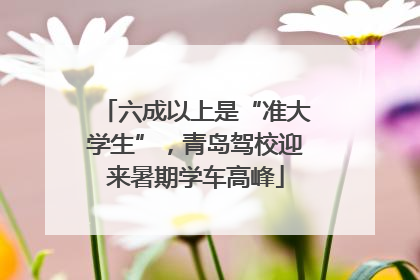 六成以上是“准大学生”，青岛驾校迎来暑期学车高峰