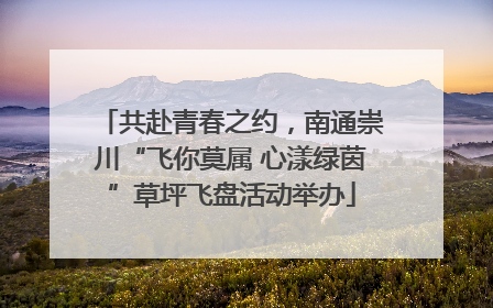 共赴青春之约，南通崇川“飞你莫属 心漾绿茵”草坪飞盘活动举办