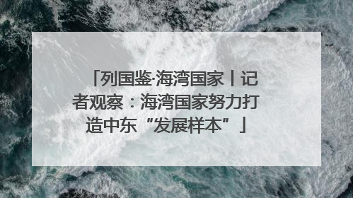 列国鉴·海湾国家丨记者观察：海湾国家努力打造中东“发展样本”