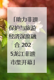 助力非遗保护与旅游经济深度融合 2025龙江非遗市集开幕