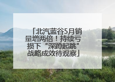 北汽蓝谷5月销量增两倍！持续亏损下“深蹲起跳”战略成效待观察