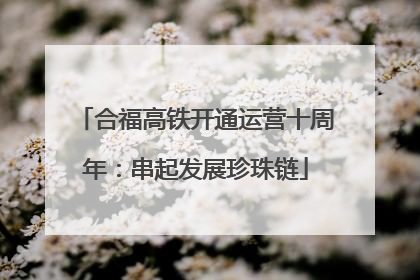 合福高铁开通运营十周年：串起发展珍珠链