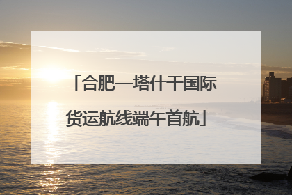 合肥—塔什干国际货运航线端午首航