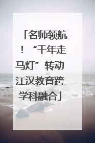 名师领航！“千年走马灯”转动江汉教育跨学科融合