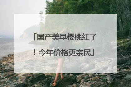 国产美早樱桃红了！今年价格更亲民
