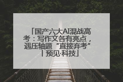 国产六大AI混战高考：写作文各有亮点，遇压轴题“直接弃考”丨预见·科技