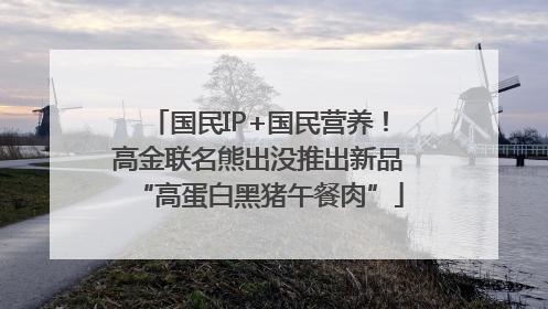 国民IP+国民营养！高金联名熊出没推出新品“高蛋白黑猪午餐肉”