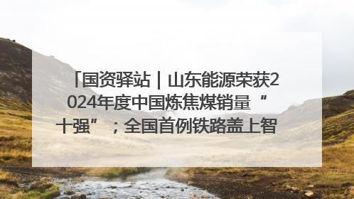 国资驿站｜山东能源荣获2024年度中国炼焦煤销量“十强”；全国首例铁路盖上智慧物流园钢结构主体完工