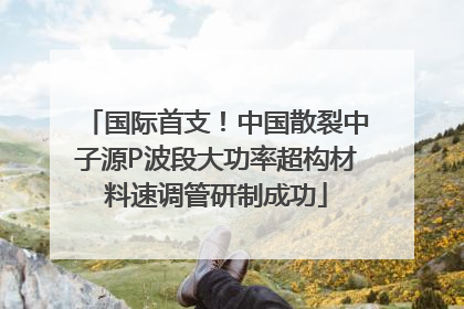 国际首支！中国散裂中子源P波段大功率超构材料速调管研制成功