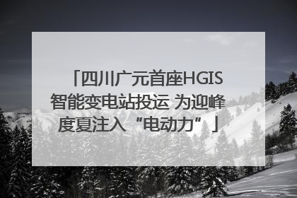 四川广元首座HGIS智能变电站投运 为迎峰度夏注入“电动力”