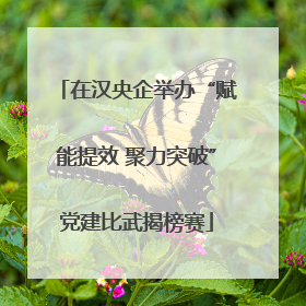 在汉央企举办“赋能提效 聚力突破”党建比武揭榜赛